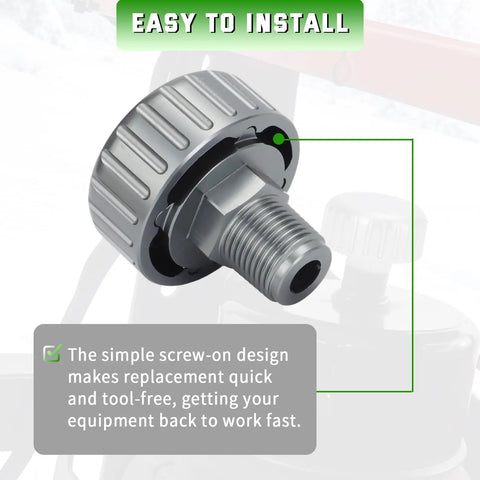 Top Shelf Aluminum Hydraulic Breather Cap Straight Drop In For Western Fisher And SnowEx Plow Pumps Badass Replacement For Blizzard Equipment Built For Deep Snow Grinds