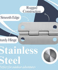 Three-pack stainless steel cooler hinge kit for 25–165 quart Igloo ice chests, Amazon brand