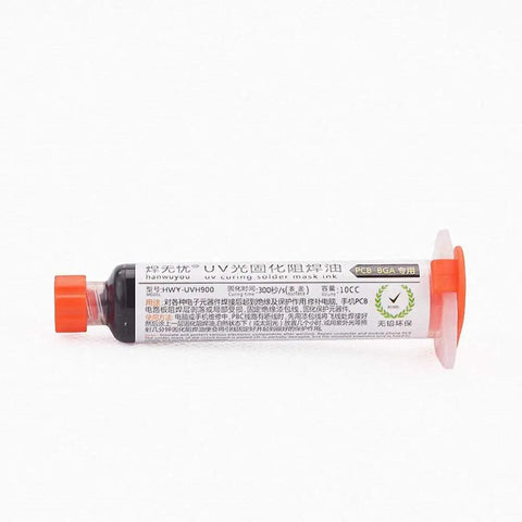 Black UV Soldering Paste Flux 10cc For PCB And BGA Circuit Boards Protection Pro Grade Curable Solder Mask Welding Flux Oil