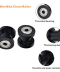 8mm Chain Tensioner Kit For Dirt Bikes And Mini Bikes Dual Pulley Roller Wheel Guide with steel bearings and durable design.