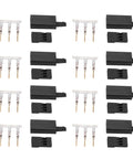 Cold Pressed RC Connector Kit With 3 Pin ABS Brass Housing Built Tough Easy Installation High Performance For Model Aircraft shown in set of 100