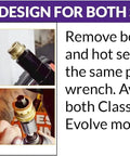 Seat Power Tool Extractor Set For Symmons Temptrol Valves Includes Extractor Classic Extractor Evolve Diverter And Power Drill Bit
