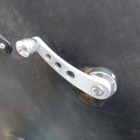 Upgrade Your Ride With These Heavy Duty Billet Aluminum Window Handle Cranks Silvery Fit For Most Cars Replaces Old Winder Kits Durable Anodized Finish Auto Interior Parts, silver billet aluminum car window crank handle