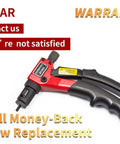 8 Inch Rivet Nut Gun With Nut Setting System for M3 M4 M5 M6 and Threads One Quarter Twenty M10 24 Eight Thirty Two Six Thirty Two Hand Riveter Riveting Tool With Ergonomic Aluminum Body And Rotary Nut Loading For Easy One Hand Operation Pro Grade Build shown with warranty offer.