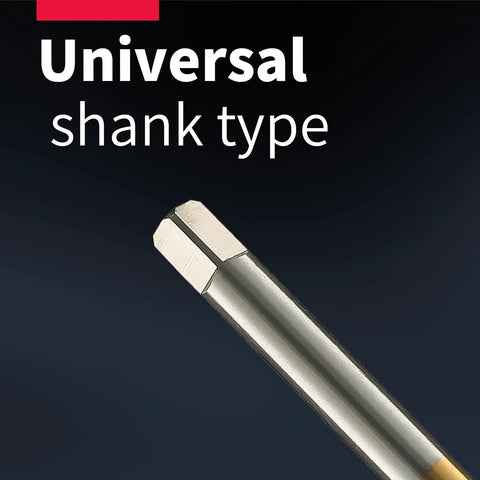 10-24 Extrusion Tap HSS Titanium Coated Fluteless Tap for Repairing Fabricated Threads and Forming New Threads
