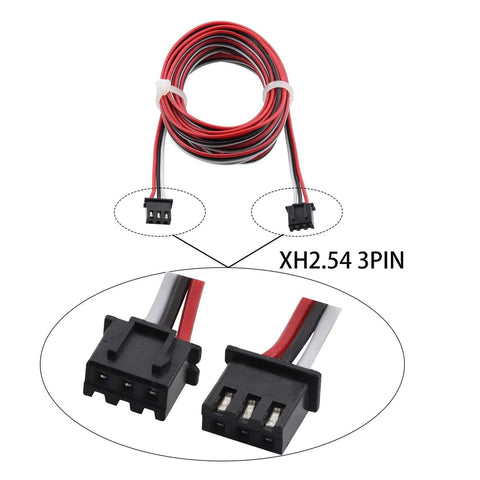 4 Pack 3D Printer Endstop Extension Cables XH2.54 3PIN Connector Cable Two Meters For Ender 3 5 CR10 Anycubic Tronxy Mega S