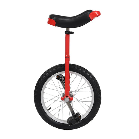 16 Inch Adjustable Unicycle For Outdoor Fitness And Fun, Rugged Ergonomic Design With Durable Plastic And Metal Construction