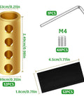 Twelve Pack 6 AWG Wire Connector Nut Kit With Screws And Shrink Tubes For Quick Wiring Connection, 80A Capacity Underground Wire Splicing Kit components shown.