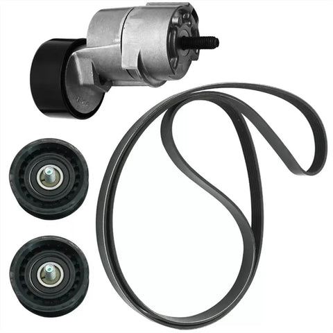 Upgrade Your Ride With This Top-Rated Timing Belt Tensioner Pulley Idler Kit For 2.0 And 2.4 L4 Engines Featuring A Durable V-Ribbed Design That Smashes Slack, Stops Slippage, And Keeps Your Motor Purring Like A Kitty Cat Without Any Drama Or Hiccup.