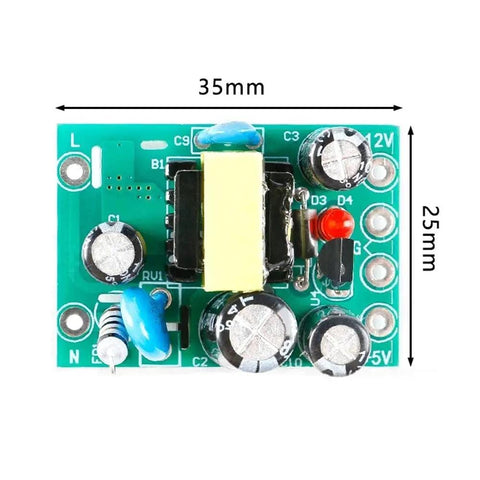Dual Output AC To DC Switching Power Supply Module Isolated PCB Board 35mm By 25mm Top View