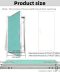 Product size details of Heavy Duty Aluminum Drywall Access Panel 16 By 48 Inches No Sweat Install Paintable Wall Inspection Hatch