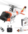 One Thirty Fourth Scale UH Huey RC Helicopter With GPS Positioning, accessories, and packaging displayed