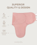 Cozy Baby Swaddle Blanket Set Three Pack 100 Percent Cotton Newborn Wraps For 0 To 3 Months Breathable Durable Sleep Sack Blush