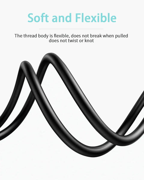 Close-up of Rugged Headlamp USB Wall Charger Cable with flexible and durable PVC wire showing high bend resistance.