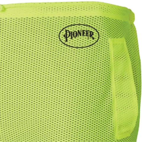Close-up of the lightweight mesh fabric of Straight Up The Ultimate High Visibility Reflective Safety Pants for Men And Women.