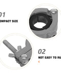 Compact design of Badass Aluminum Alloy Bench Clamp Vise, Mini Table Clamp For Woodworking showing rust-resistant features.