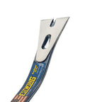 Close-up of top end of Pro Claw Pry Bar 16 Inch High Leverage Heavy Duty 3 In 1 Roof Siding Construction Tool with Nail Puller