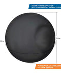 Close-up of a quarter inch rubber ball, part of the Quarter Inch Rubber Ball Cabinet Door Spacers Auto Center Alignment Tool.
