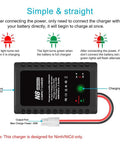 Smart 2-8S NiMH NiCd Battery Charger for RC Cars Boats Drones and Airsoft Gear with Tamiya Connectors, LED Charging Indicators