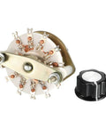 Band Selector Rotary Switch 1 Pole 10 Position 1 Deck with Plastic Knob for DIY Electronics and Audio Control Panels, side view