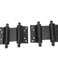 Stainless Steel Self Closing Door Hinges Black Double Action Spring Hinges Both Directions Opening Heavy Duty Polished Finish Cafe Saloon Bar Counter Pub Swing Doors