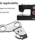 Two Pack 416143901 Shuttle Hook Plate Spare Part For Industrial Sewing Machines 65 80E 90E 18525 High Strength Metal Hook For Precise Stitching Durable Fix For DIY Sewing Projects on sewing machine