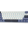 Compact 60 Percent Mechanical Gaming Keyboard Wireless Three Mode Setup with customizable key colors and layout.