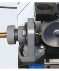 Close-up of Compact Desktop Drill Bit Sharpener For 3 To 13mm HSS Carbide Twist Bits Adjustable 90 To 140 Degree Angle.