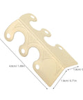 Retro Metal Corner Protectors 20 Pack For Boxes And Wooden Cases Old School Charm with measurements shown for install