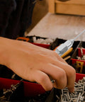 Person using Grease Needle Nozzle Kit Two Piece Leakproof Fittings For Precision Lubrication Sealed Bearings at workshop