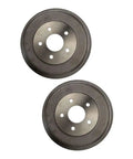 Heavy Duty Rear Brake Drums For Ford Transit Connect 2010 To 2013 Two Pack view showing two drum components with 11 inch diameter.