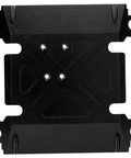 Axial Wraith Aluminum CNC Faceplate Replacement For 1 Tenth RC Car 90018 90048, top view of black aluminum plate.