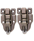 Vintage Wooden Box Hasps And Cabinet Toggle Latches Set 2 Pack Antique Brass Duckbilled Catch For Wooden Cabinets And Retro Suitcases
