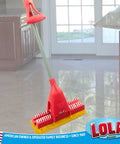 Pro Grade Scrubber Roller Mop Head Refill With Dual Bristle Cores And Dense Foam in kitchen, ideal for tile and hardwood cleaning.