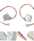 2 Piece Heavy Duty Wire Stepper Motor For Cnc Engraving And Milling Machine Featuring A Battle Tested Design With Knockout Vibration Control And Top Tier Thermal Management For Real World Performance, showcasing silver motors with colorful wiring.
