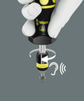 Kraftform ESD 7445 Hex Torque Screwdriver demonstrating single-hand operation and torque adjustment