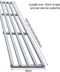 Heavy Duty Conveyor Belt With Straight Plastic Rollers 30cm by 250cm for Light Duty Workloads, front view with 50cm width and 300cm length