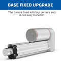 Electric linear actuator with mounting brackets, 5.9 in stroke, 12V, silver finish