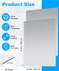 Two Pack 16x12 Inch Steel Sheets 20 Gauge Cold Rolled Low Carbon Metal Plate With Light Protective Oil For Oxidation Protection And Easy Wipe Clean DIY Friendly Heavy Duty For Fabrication Metal Art Projects And Home Improvement size graphic