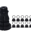 All In One Universal Brake Clutch Slave Master Cylinder Pipe Connector Joint Clip Seal Gasket Repair Kit For VW Audi BMW No Fuss Install With Premium Rubber, black seals and O-rings