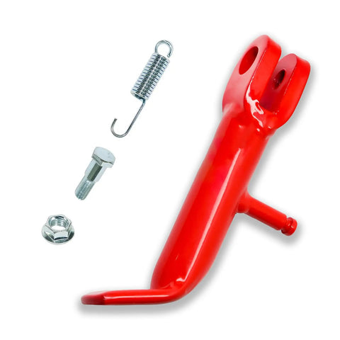 Spring Loaded Kickstand For Coleman CT100U CC100X Baja DB30 Doodle Bug Mini Bikes With Red Finish Precise 138mm Angle Rock Solid Stability Easy Mount Perfect Fit For Blitz Dirt Bug Racer Mini Bike Models
