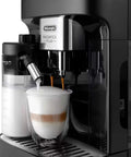 Hella Smooth Automatic Bean To Cup Coffee Maker Featuring One Touch Auto Milk Frother And 13 Custom Grind Settings For That On Point Espresso Flavor Gonna Taste Amazing Every Single Time with frothed milk.
