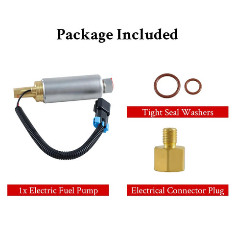Package contents of Low Pressure Boat Fuel Pump For Mercury Mercruiser V6 V8 Marine Engines 4.3L 5.0L 5.7L Carbureted Replacement 861155A3 935432 18-8868 Premium Metal And ABS Build OEM Standard Quality