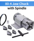 Premium Three Jaw Chuck And Four Jaw Chuck Kit For Cnc Router And Woodworking Machinery Built Tough From Steel With Adjustable Grips