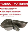 Heavy Duty Carbon Steel Woodruff Keys For High Torque Use Precision Fits Shaft And Hub Stops Slippage Keeping Power Transfer Solid Rust Proof Corrosion Proof Build For Shop Garage And Crew Built Tough To Ensure Smooth Performance Daily, carbon steel key set