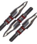 Archery Field Points 100 Grain 12 Pack 19/64 Inch Stainless Steel Screw In Tips For Practice And Target Shooting Ideal For Compound Recurve