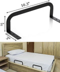 Heavy Duty 4 Pack Mattress Retainer Bars Lock Down Your Bed Frame With Tough Metal Slide Stoppers Non Slip Bed Grippers 10.3L x 3.5H inches.