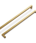 Solid Core Cabinet Pulls In Champagne Bronze, 12 Inch Center, Heavy Duty Luxury Hardware For Cabinets, Doors, And Dresser Drawers