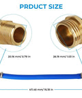 6.0L Oil Cooler Flush Kit With T Port And Aluminum Anodized Adapter VT365 VT275 dimensions, hose and adapter sizes.