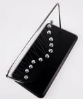 Newton's Cradle Desk Toy With Wooden Base And Metal Beads, Classic Kinetic Swinging Science Gadget For Office Decor, 12 Beads